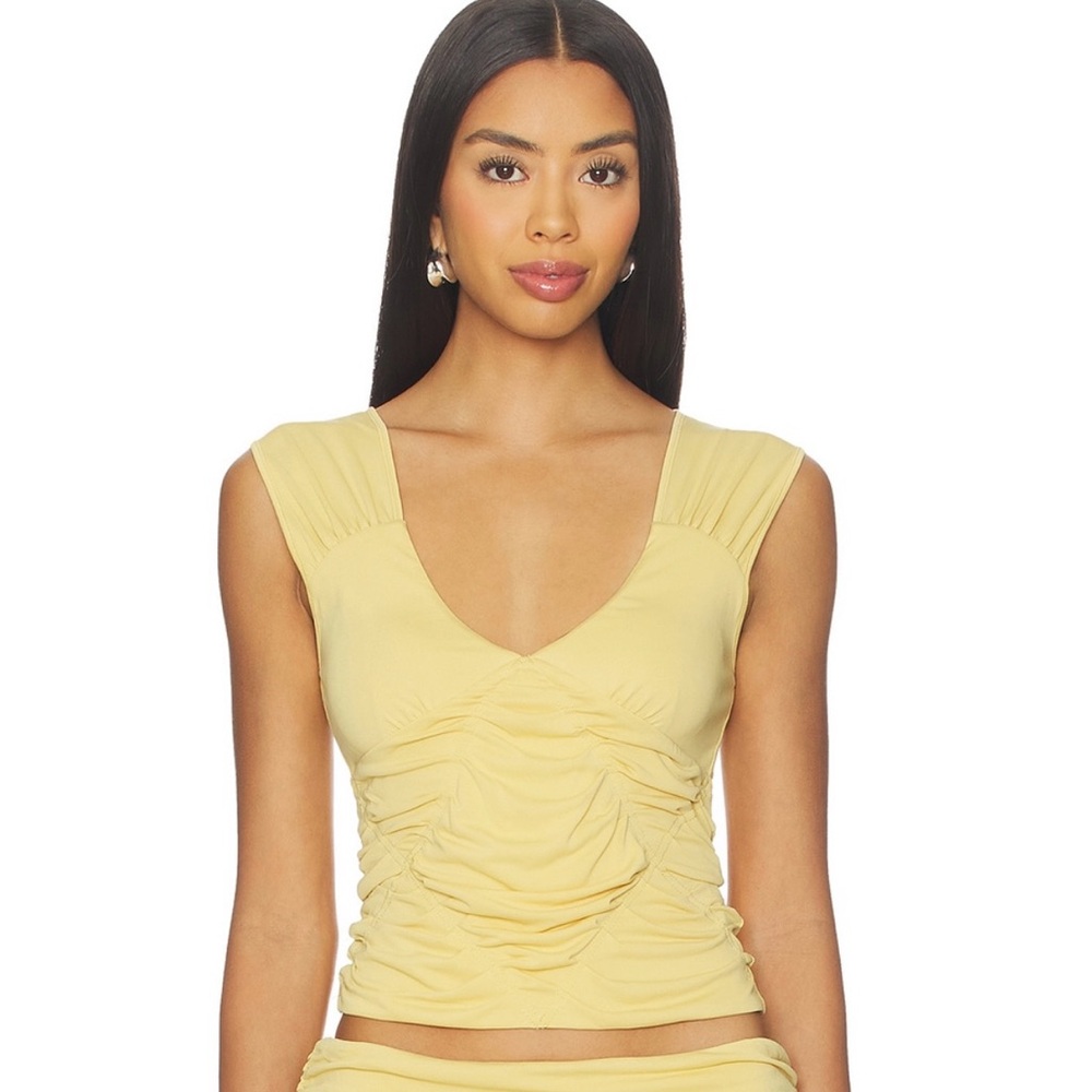 With Jéan | Lila Top - Yellow | M